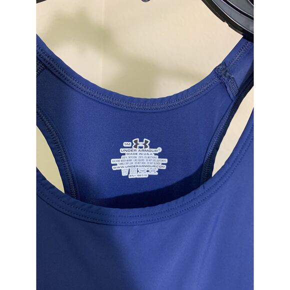 Under Armour Blue Tank Top Razor Back Women’s Workout Gear S - Picture 3 of 3